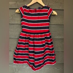 Gap red striped dress
